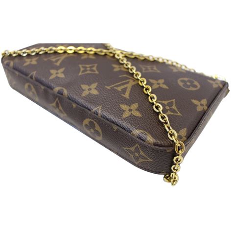 lv chain crossbody|Félicie Pochette LV Monogram Chain Bag .